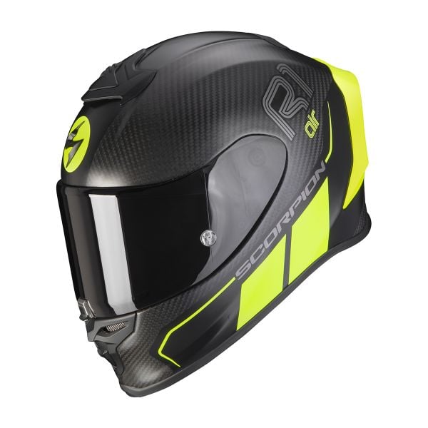 Casque Scorpion Exo R Carbon Air Corpus Ii Matt Black Neon Yellow