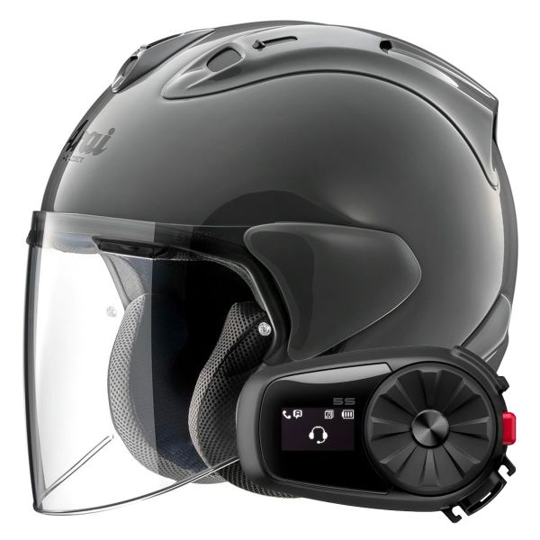 Pack Casque Kit Bluetooth Et Intercom Arai Sz R Vas Evo Grey Kit