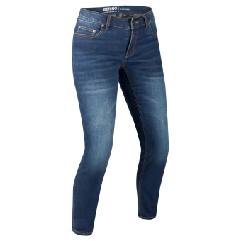 Jeans Moto Bering Lady Trust Tapered Washed Blue Cherche Propri Taire