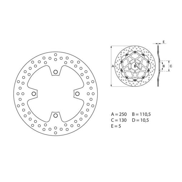 Disque De Frein Brembo Brembo Serie Oro Rond Fixe B A Au Meilleur