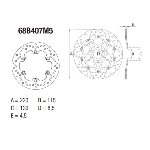 Disque De Frein Brembo Brembo Serie Oro Rond Fixe B M Au Meilleur