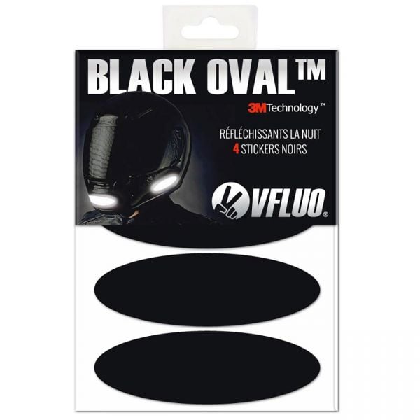 Bandes Reflechissantes Noir Oval