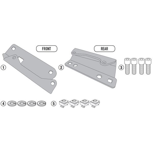 Kit de fixation sabot RP5129 - RP5140 BMW F750GS (18-20)