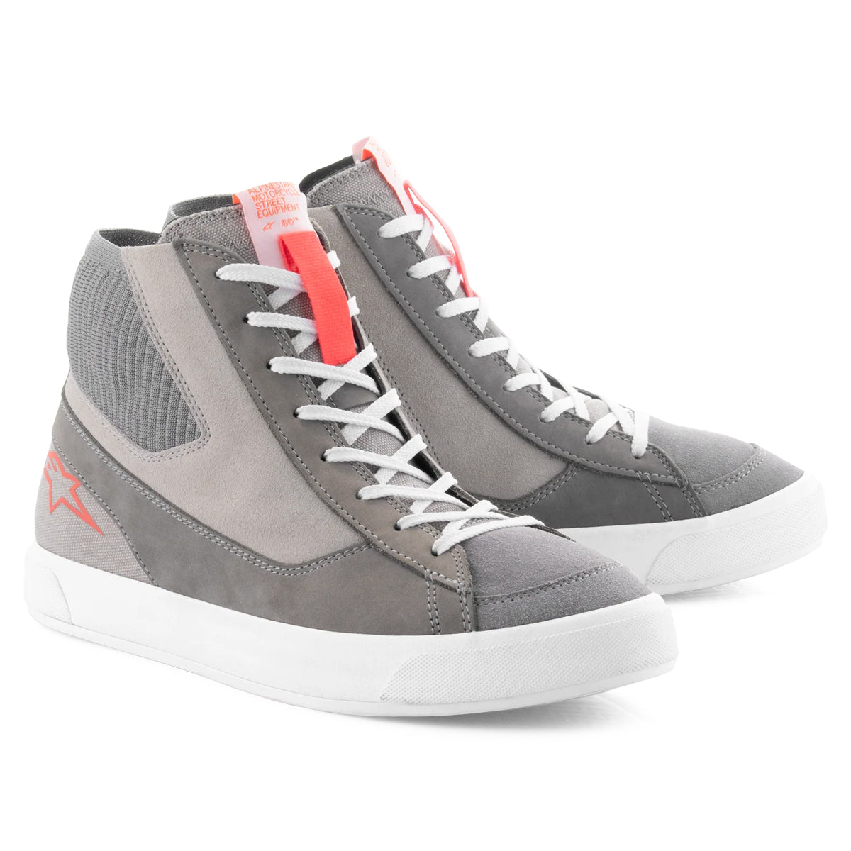 Stated Light Gray Red Fluo White
