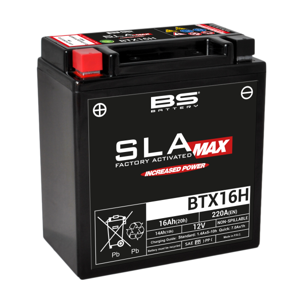 BS Battery BTX16H SLA-MAX