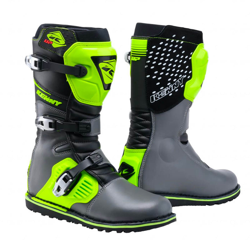 Trial Up Black Grey Neon Yellow Boots