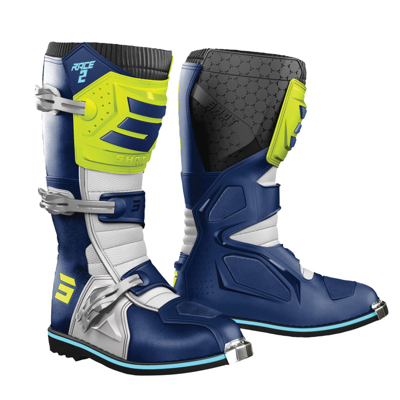 Race 2 Blue Neon Yellow