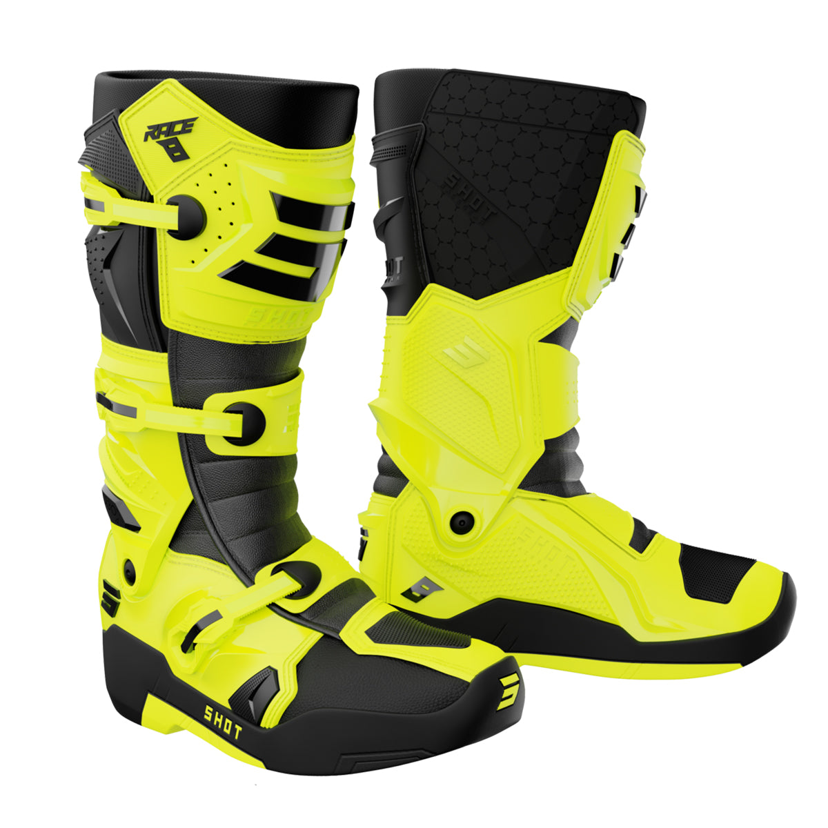 Race 8 Neon Yellow