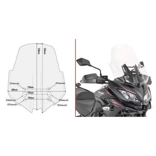 Bulle D4120ST Kawasaki Versys 1000 (17-18)
