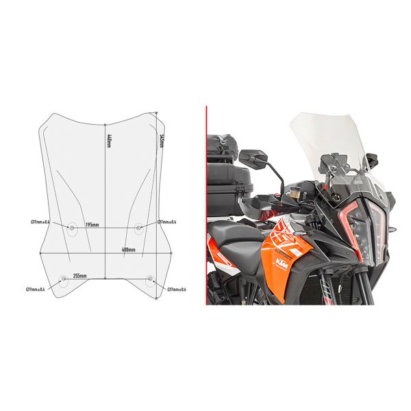 Bulle D7706ST KTM 1290 Super Adventure R/S (17-20)