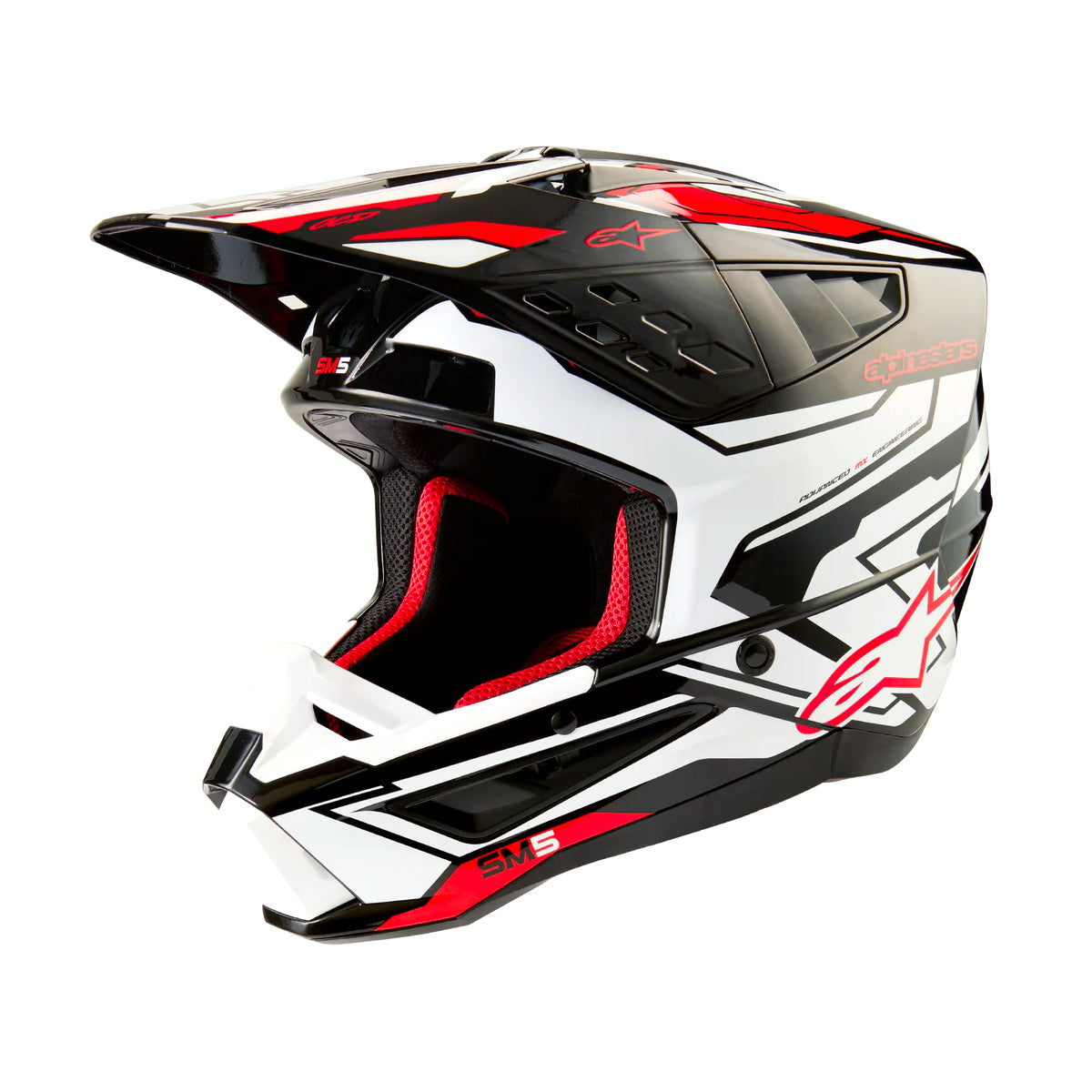 S-M5 Action 2 Black White Bright Red