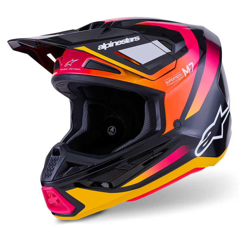 S-M7 Rise Black Yellow Pink Glossy