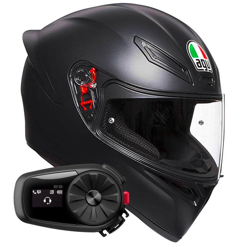 K1 S Mono Matt Black + Kit Bluetooth 5S Solo
