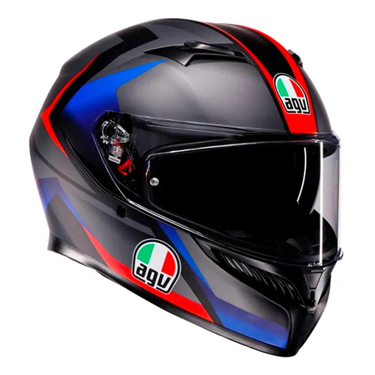 K3 Striga Matt Black Blue Red