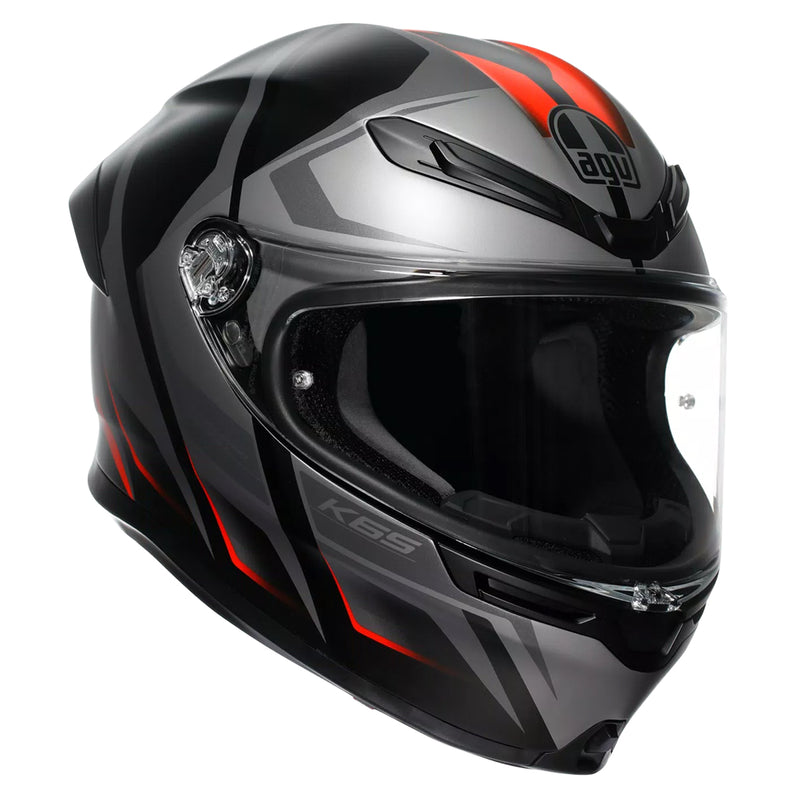 K6 S Karve Matt Black Grey Red
