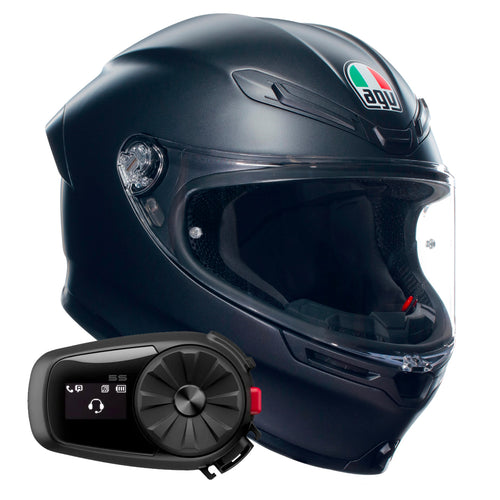 K6 S Mono Matt Black + Kit Bluetooth 5S Solo