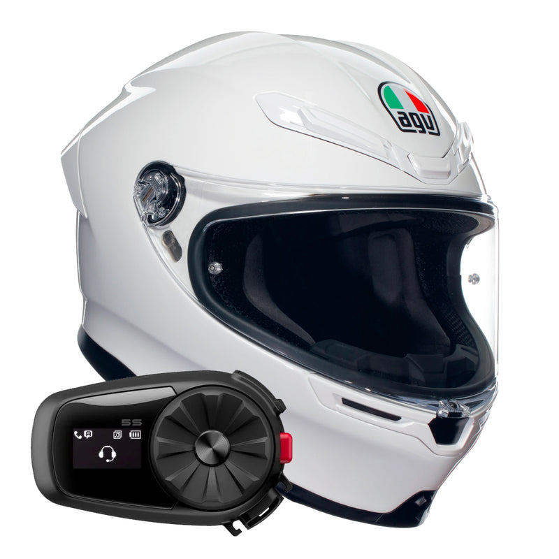 K6 S Mono White + Kit Bluetooth 5S Solo