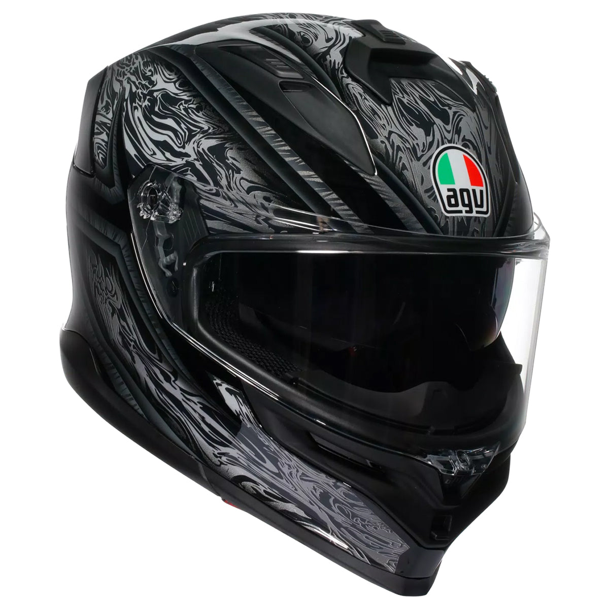K7 Damascus Black Silver