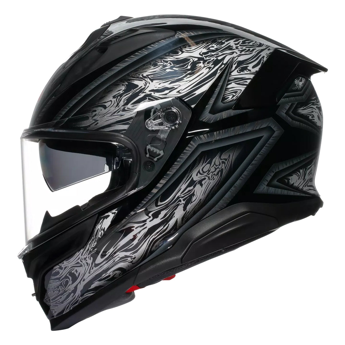 K7 Damascus Black Silver