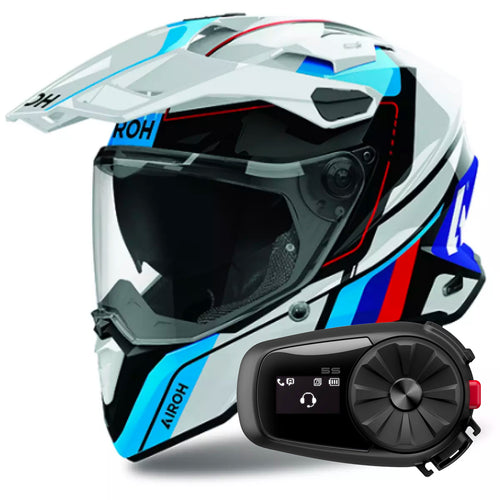 Commander 2 Skip White Red Gloss + Kit Bluetooth 5S Solo