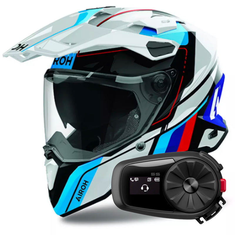 Commander 2 Skip White Red Gloss + Kit Bluetooth 5S Solo