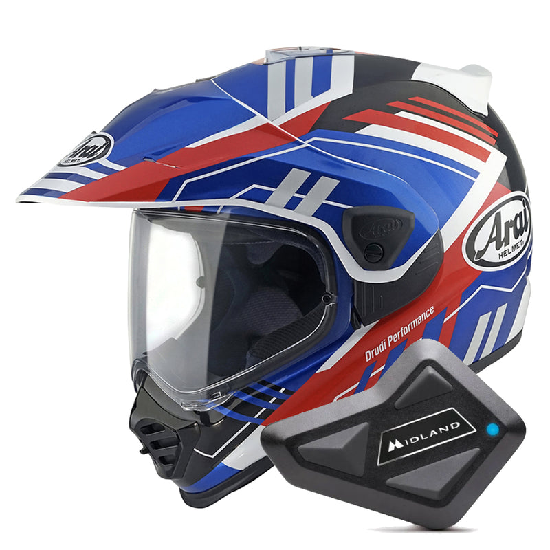 Tour-X5 Trail Blue White Red + Kit Bluetooth BT Mini