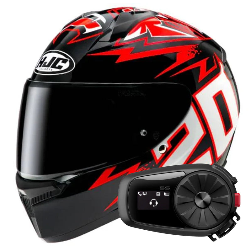 C10 Diablo Maske Quartararo + Bluetooth 5S Solo Kit