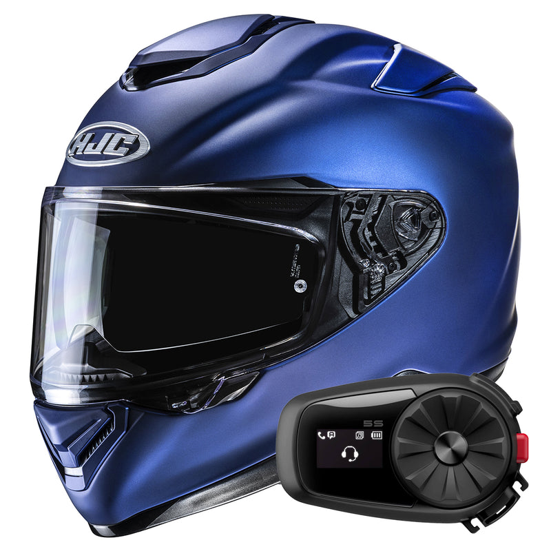 RPHA 72 Semi Flat Metallic Blue + Kit Bluetooth 5S Solo