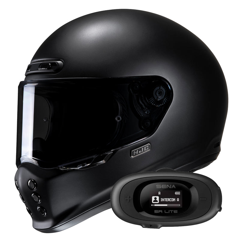 V10 Semi Flat Black+ Kit bluetooth 5R Lite Solo