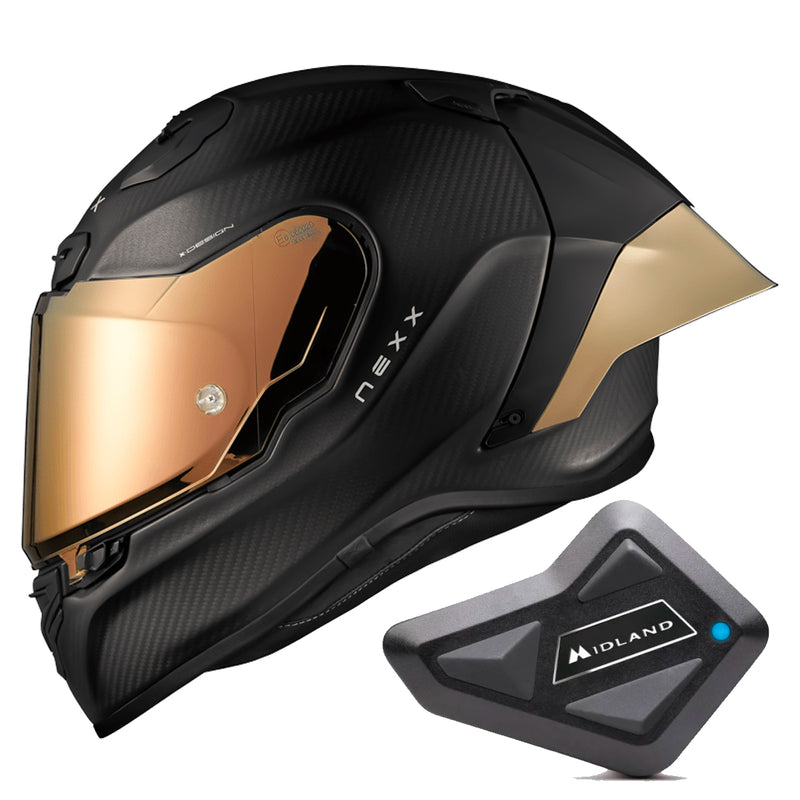 X.R3R Zero Pro 2 Carbon Gold Matt + Kit Bluetooth BT Mini