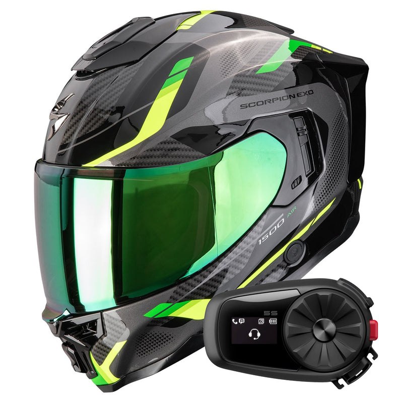 Exo 1500 Air Sleek Black Green + Kit Bluetooth 5S Solo