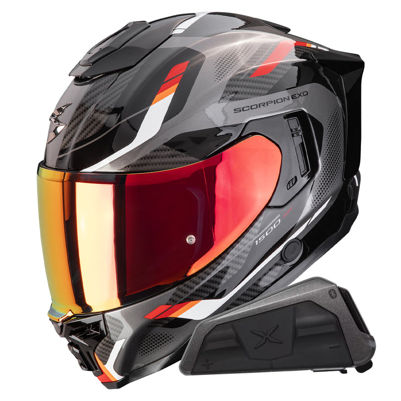 Exo 1500 Air Sleek Black Red + Kit bluetooth Exo-Com Link-1