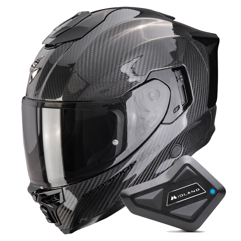 Exo 1500 Carbon Air Solid Black + Kit Bluetooth BT Mini