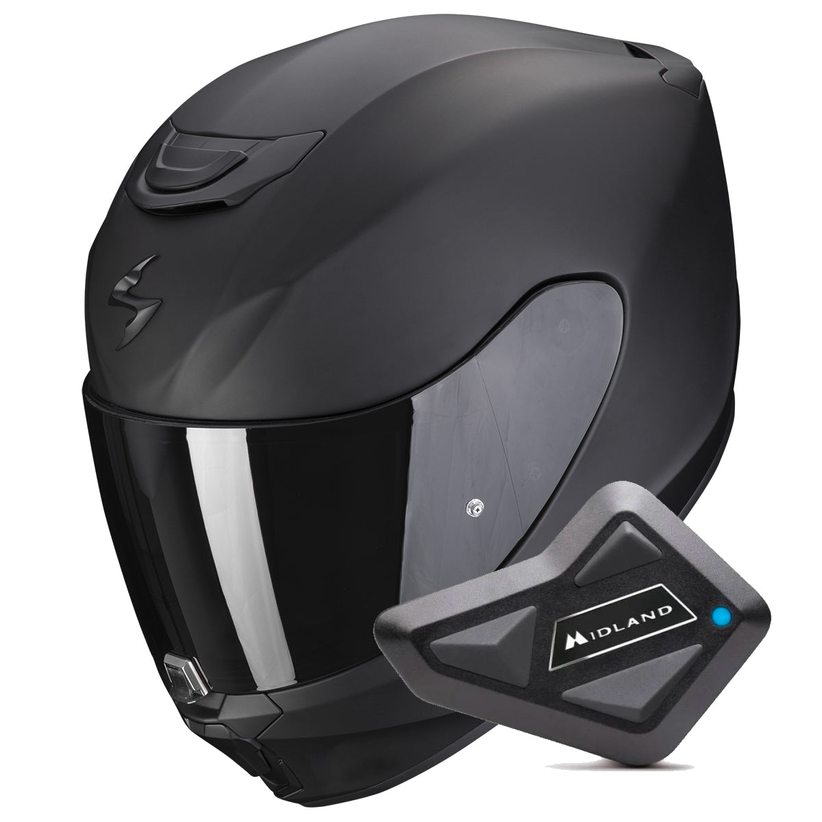 Exo 391 Solid Matt Black + Kit bluetooth BT Mini