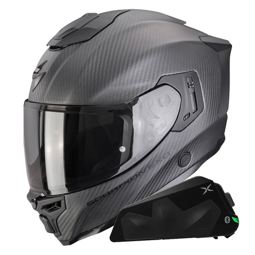Exo 530 Air Slope Matt Black Red + Kit bluetooth Exo-Com Link-1C