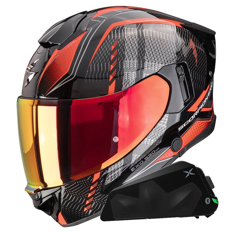 Exo 530 Air Theras Metal Black Red + Kit bluetooth Exo-Com Link-1C