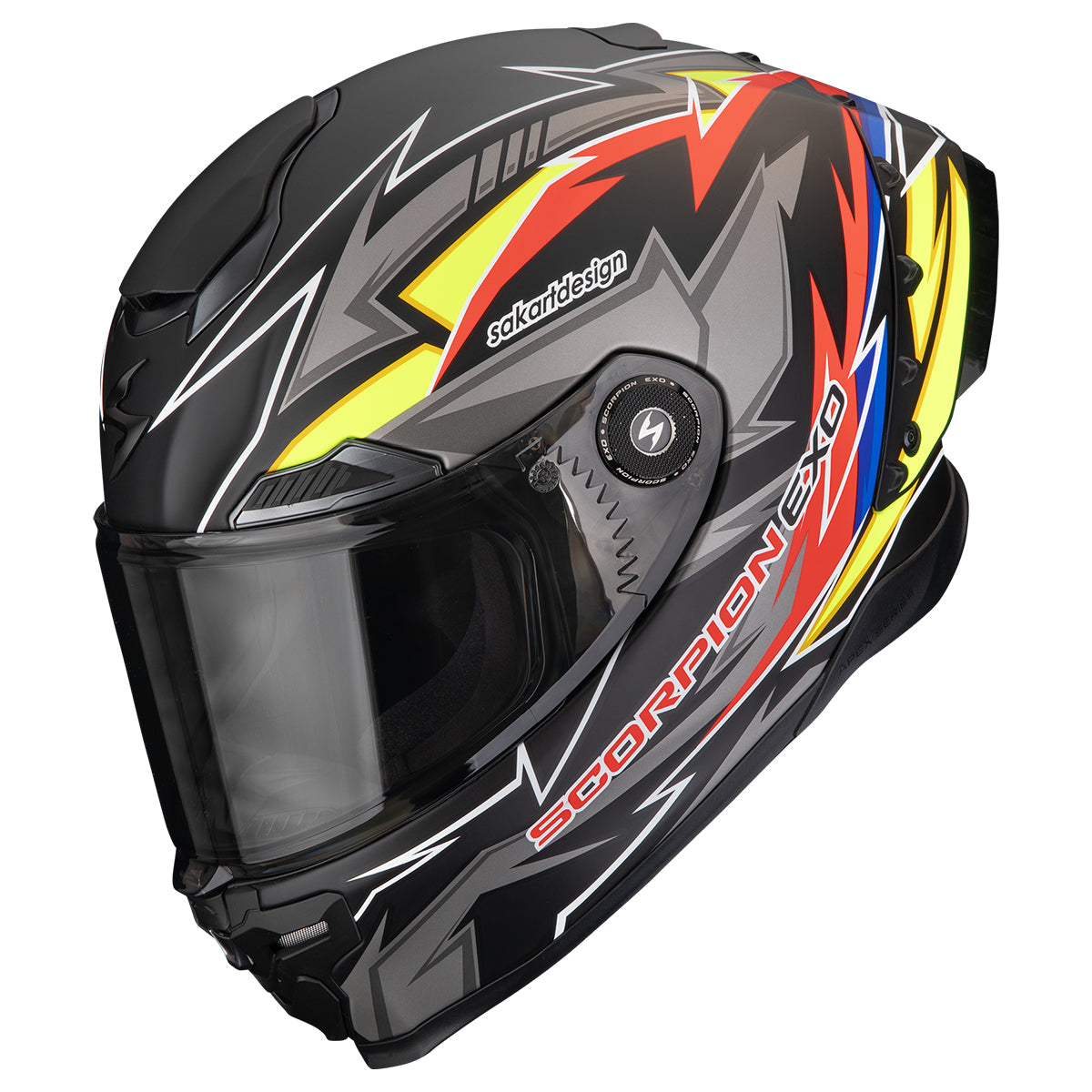 Exo Race Air Moove On Matt Black Red Yellow