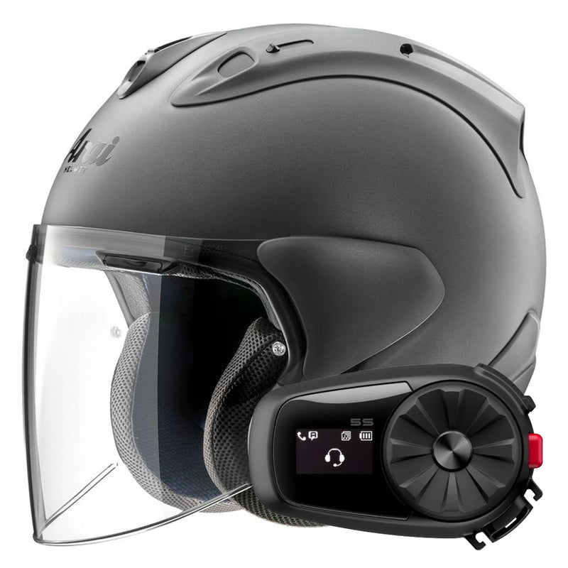 SZ-R Vas Evo Gun Metallic + Bluetooth-Kit 5S Solo