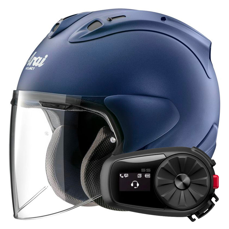 SZ-R Vas Evo Matt Blue + Kit Bluetooth 5S Solo