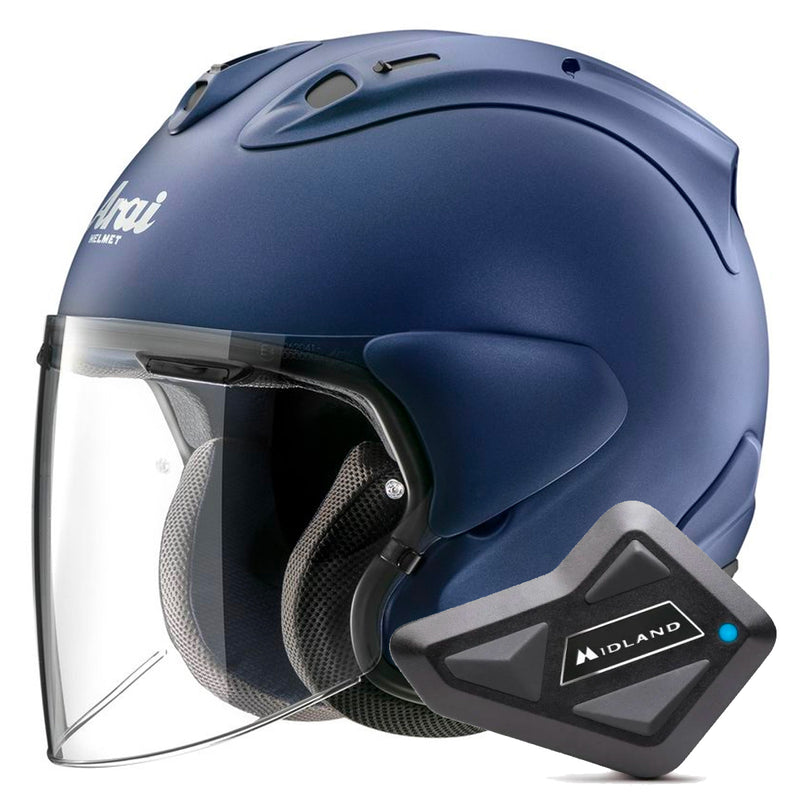 SZ-R Vas Evo Matt Blue + Kit Bluetooth BT Mini
