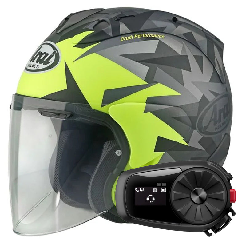 SZ-R Vas Evo Mimesis Yellow + Kit Bluetooth 5S Solo