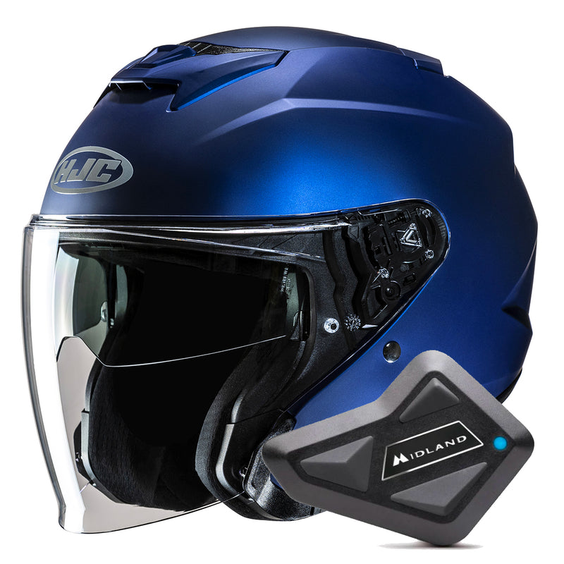 i31 Semi Flat Metallic Blue + Kit Bluetooth BT Mini