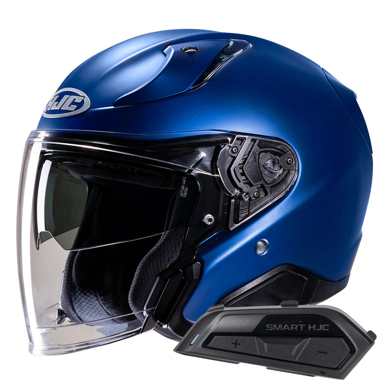 RPHA31 Semi Flat Metallic Blue+ Kit Bluetooth Smart 21B Flat Black