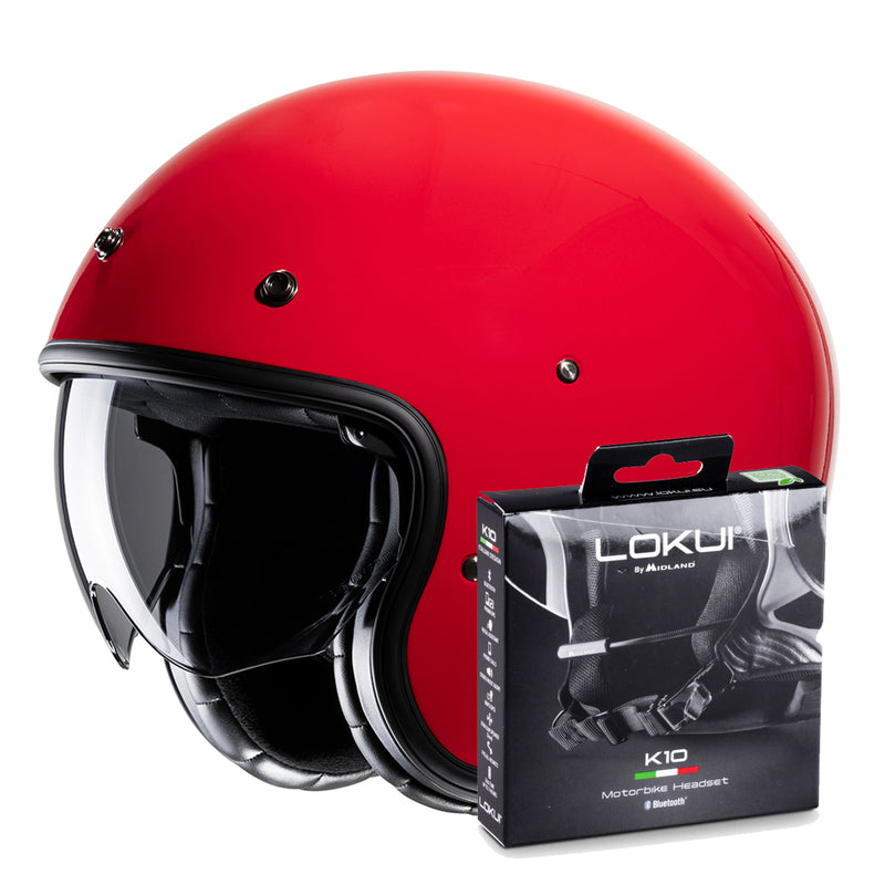 V31 Deep Red + Kit Bluetooth Lokui K10
