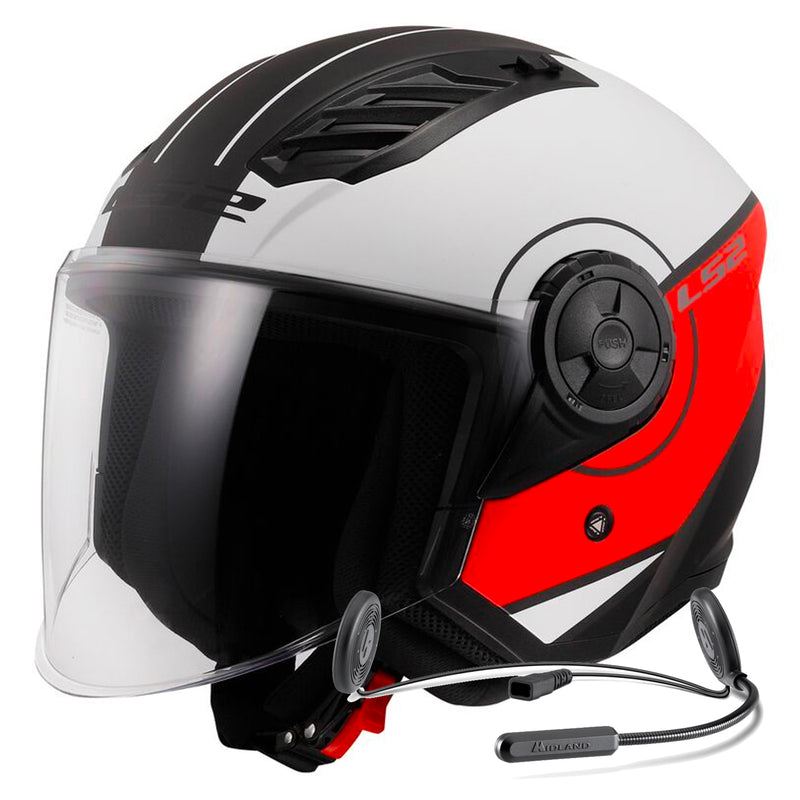 Airflow II Cover Matt White Red OF616 + Kit Bluetooth Lokui K10
