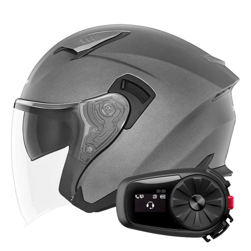 N130 Matt Titanium + Kit Bluetooth 5S Solo