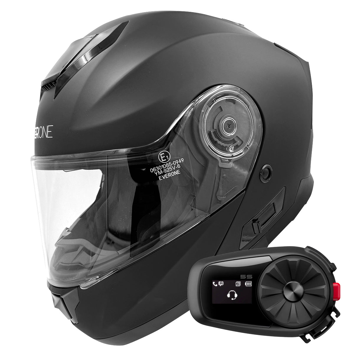 M72R Matt Black + Kit Bluetooth 5S Solo