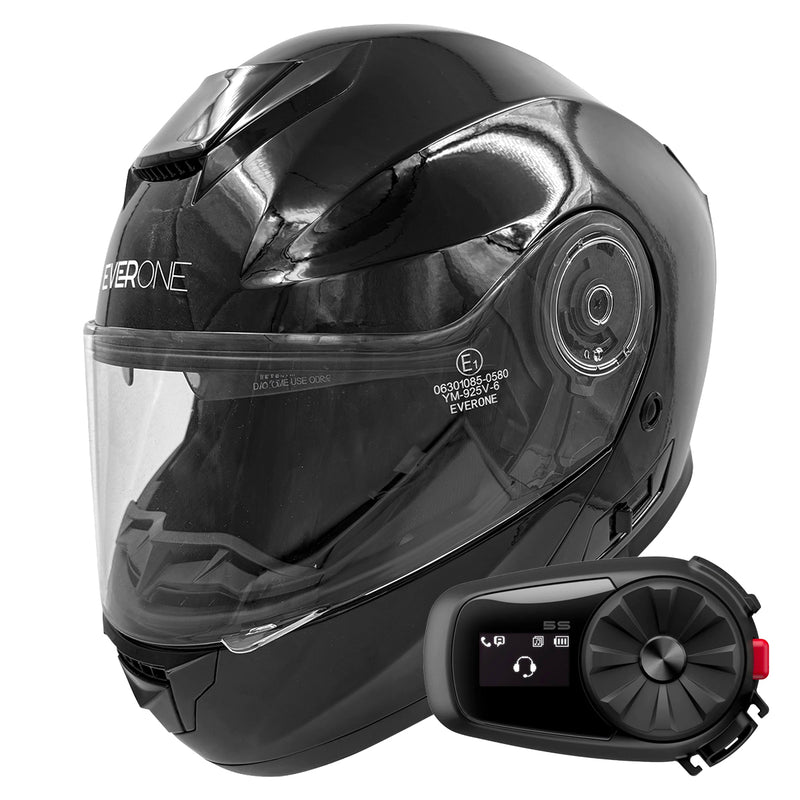 M72R Shiny Black + Kit Bluetooth 5S Solo