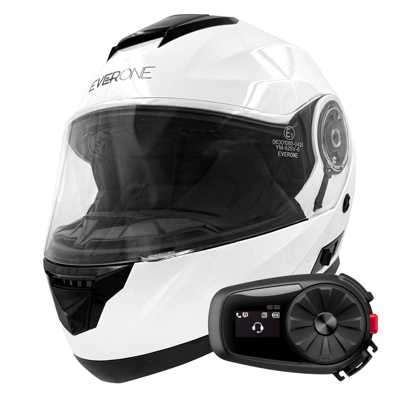M72R Shiny White + Kit Bluetooth 5S Solo