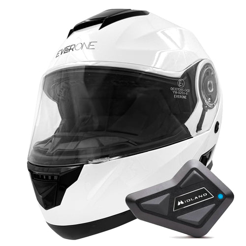 M72R Shiny White + Kit Bluetooth BT Mini